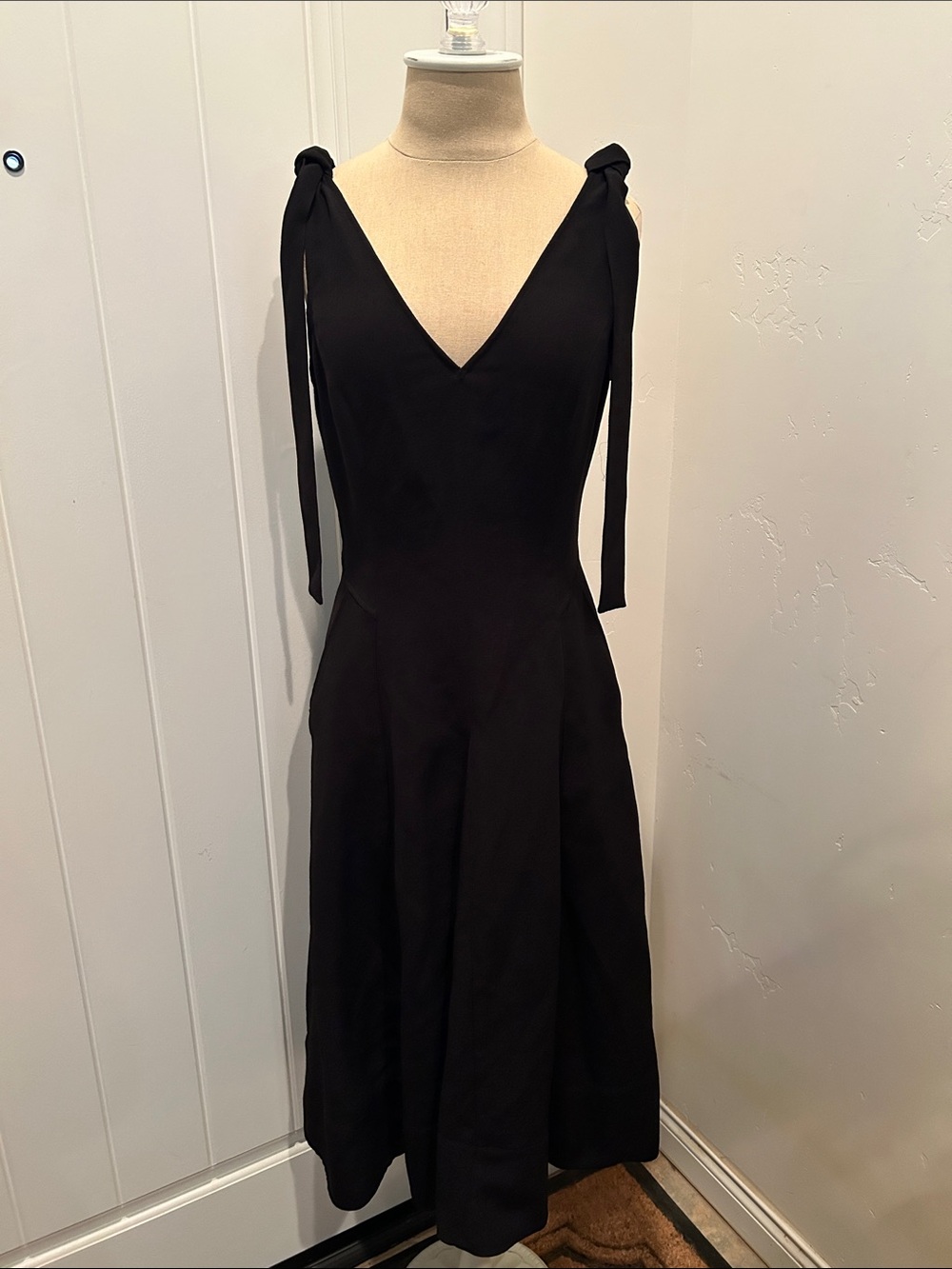 Ulla Johnson Black Lana Midi Dress